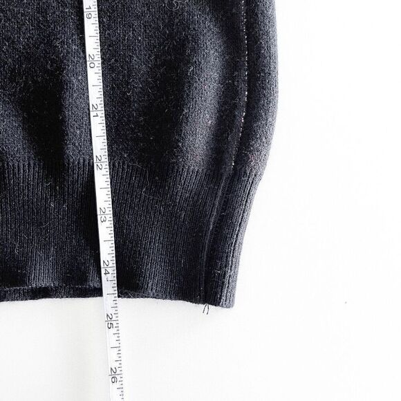 NWT Paul Jones Mens Geometric V-Neck Button Front Cardigan Sweater Black Medium - Picture 6 of 8